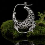 KARB. Sterling silver earrings — handmade jewelry by Frolov Jewels (view 5)