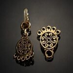 Kniazha Chepraha — small clasp with hook — handmade jewelry by Frolov Jewels (backside view)