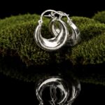 LUNA. Sterling silver earrings — handmade jewelry by Frolov Jewels