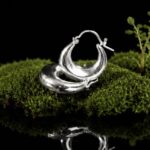 LUNA. Sterling silver earrings — handmade jewelry by Frolov Jewels (view 2)