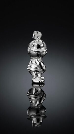 Silver bear pendant — handmade jewelry by Frolov Jewels (view 5)