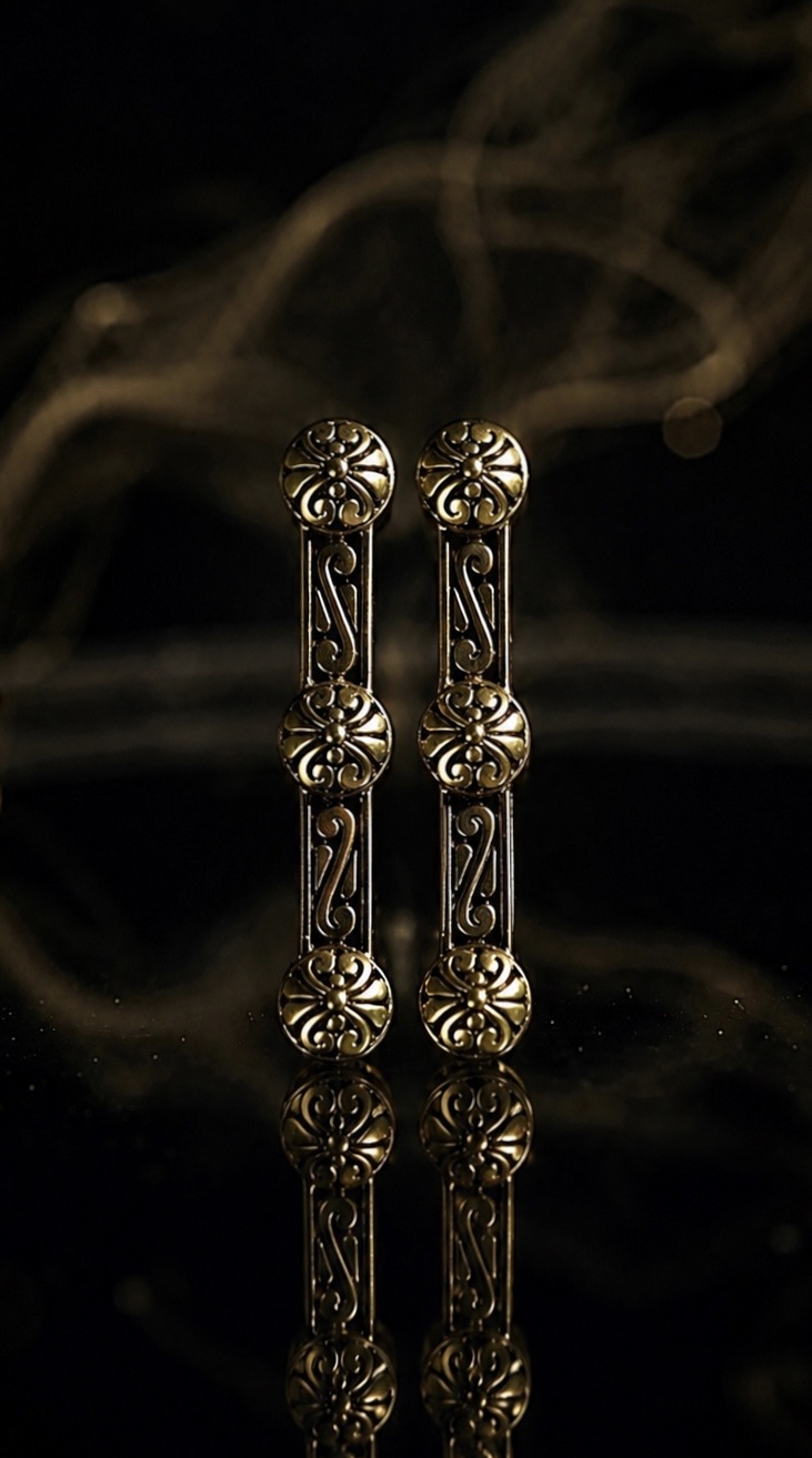 Spacer bar — five holes, pair — handmade jewelry by Frolov Jewels