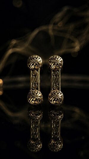 Spacer bar — three holes, pair — handmade jewelry by Frolov Jewels