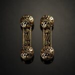 Spacer bar — three holes, pair — handmade jewelry by Frolov Jewels (view 2)